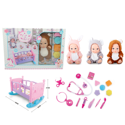 8 Inch Doll With 6 Different IC sounds,With Dotor playset and blocks No.G12302-A5