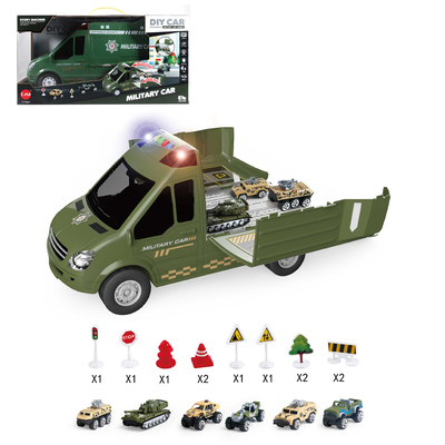 Big collection Van with alloy cars NO.SKD1170