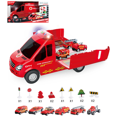 Big collection Van with alloy cars NO.SKD1167