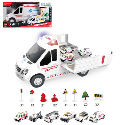 Big collection Van with alloy cars NO.SKD1171