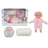 11 Inch Stuffed Body Doll With Bid n' pillow No.G12305-2