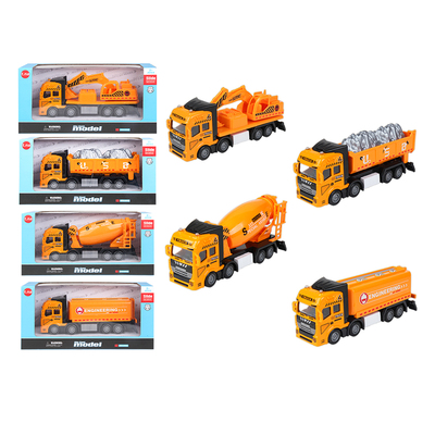 1-38 Die cast Pull-back Engineering truck Item NO SKD1149A