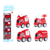 4PCS Die cast Friction-Powered Firefighting Car Item NO SKD1151