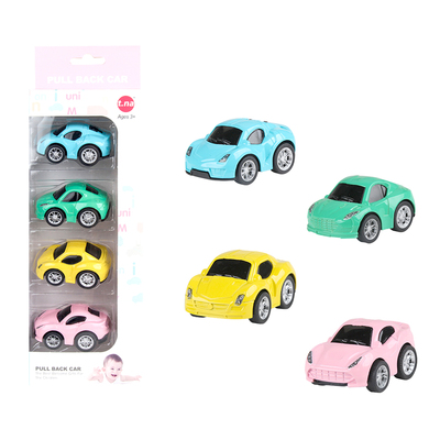 4PCS Die cast Pull-back Classical Car Item NO SKD1152B