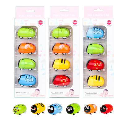 4PCS Die cast Pull-back Bug Car Item NO SKD1152D