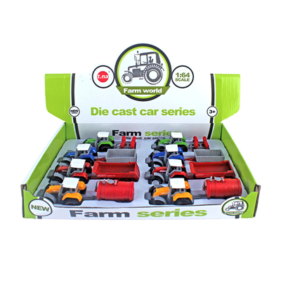 8PCS Die cast Free-wheel Farmer cart Item NO SKDN10