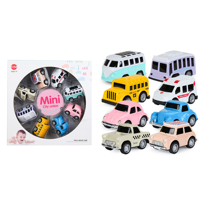 8PCS Die cast cute modern city car Item NO SKD1128