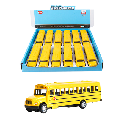 12PCS Die Cast Pull-Back School Bus Item NO SKD1150